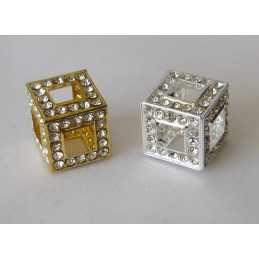 Distanziatore strass cubo...