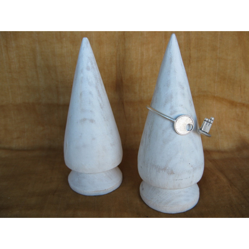 Espositore Per Bracciali E Orologi 1 Anello In Legno Tinto Ceruse