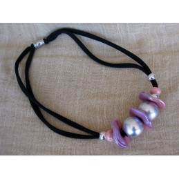 Collana in licra con...