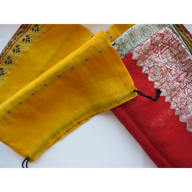 Tessuto SARI Per Confezioni Regalo, Confezione Regalo, Confezione Regalo Ecologica, Confezione Regalo Riciclata, Furoshiki, Tessuto Da Imballaggio Furoshiki, Confezione Regalo Sari