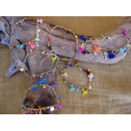 BRACCIALE CATENA E PERLINE...