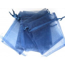 SACCHETTO IN ORGANZA BLU