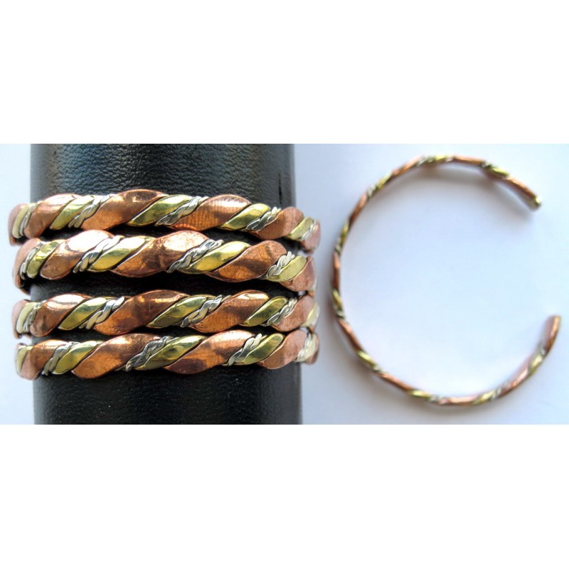 BRACCIALE 3 METALLI REGOLABILE | Ingrosso articoli etnici, articoli