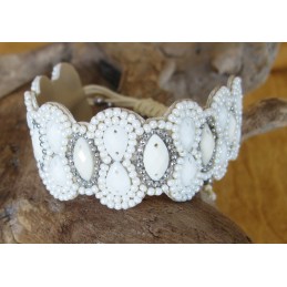 BRACCIALE PERLINE CREAM -PW1