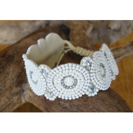 BRACCIALE PERLINE CREAM -PW2