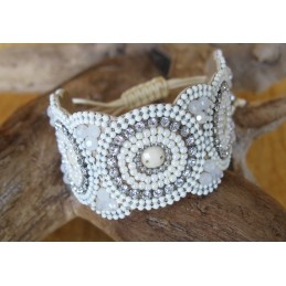 BRACCIALE PERLINE CREAM -PW3