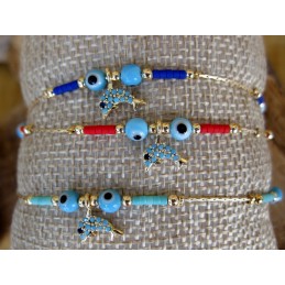 BRACCIALE CATENA E PERLINE...