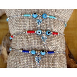 BRACCIALE CATENA E PERLINE...