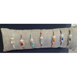 BRACCIALE CATENA PERLINE...