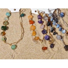 BRACCIALE IN PIETRA DURA E...