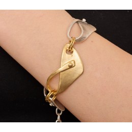 BRACCIALE ZAMA SILVER/GOLD...