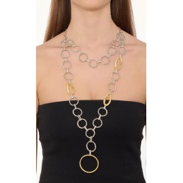 COLLANA ZAMA SILVER/GOLD -061