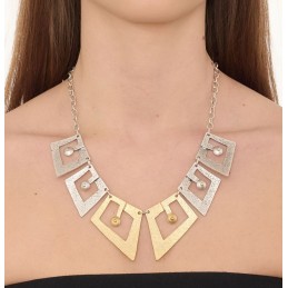 COLLANA ZAMA SILVER/GOLD -067