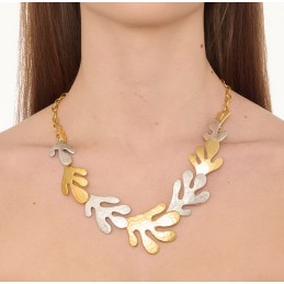 COLLANA ZAMA SILVER/GOLD -072