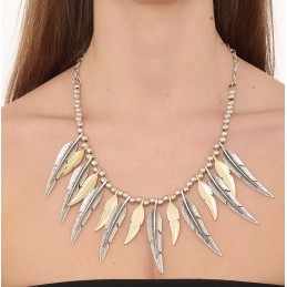 COLLANA ZAMA SILVER/GOLD -073