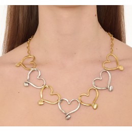 COLLANA ZAMA SILVER/GOLD -074