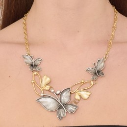 COLLANA ZAMA SILVER/GOLD -075