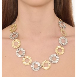 COLLANA ZAMA SILVER/GOLD -076