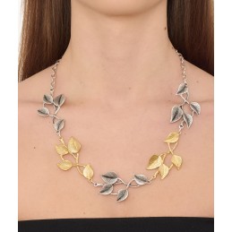 COLLANA ZAMA SILVER/GOLD -080