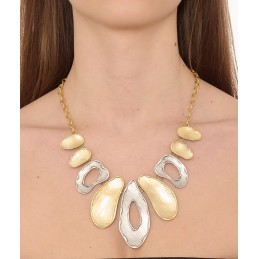 COLLANA ZAMA SILVER/GOLD -081