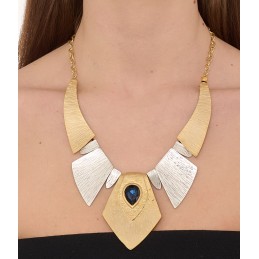 COLLANA ZAMA SILVER/GOLD -086