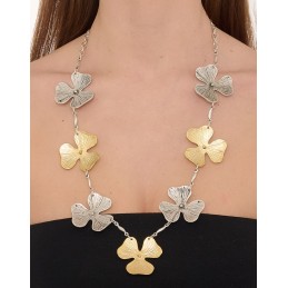 COLLANA ZAMA SILVER/GOLD -090