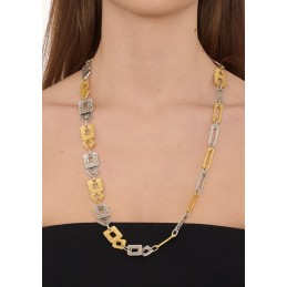 COLLANA ZAMA SILVER/GOLD -099