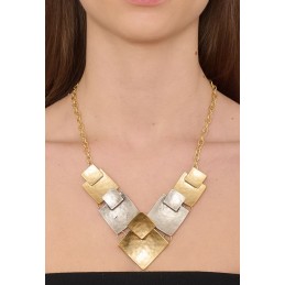COLLANA ZAMA SILVER/GOLD -104