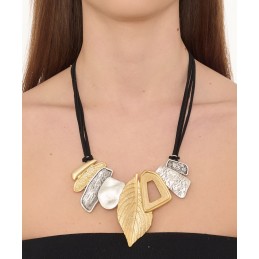 COLLANA ZAMA SILVER/GOLD -108