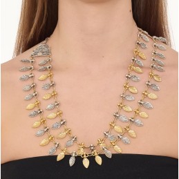 COLLANA ZAMA SILVER/GOLD -115