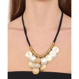 COLLANA ZAMA SILVER/GOLD -120