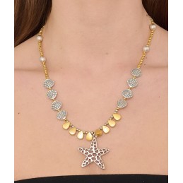 COLLANA ZAMA SILVER/GOLD -121