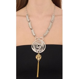 COLLANA ZAMA SILVER/GOLD -125
