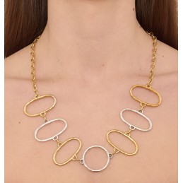 COLLANA ZAMA SILVER/GOLD -126