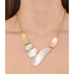 COLLANA ZAMA SILVER/GOLD -128