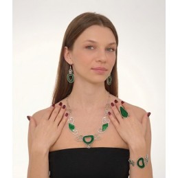 PARURE ZAMA ARGENTATA...