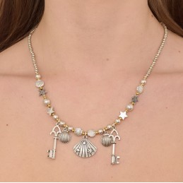 COLLANA ZAMA SILVER/GOLD -165