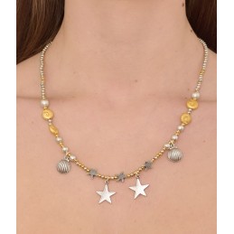 COLLANA ZAMA SILVER/GOLD -167