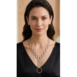 COLLANA ZAMA SILVER/GOLD -170