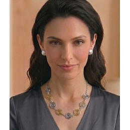 COLLANA ZAMA SILVER/GOLD -180