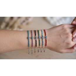 BRACCIALE ACCIAIO PIETRE...