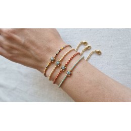 BRACCIALE ACCIAIO PERLE...