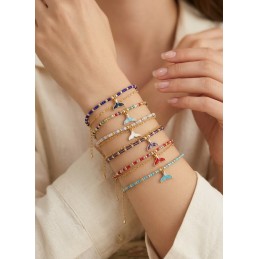 BRACCIALE PERLINE E PENDENTI